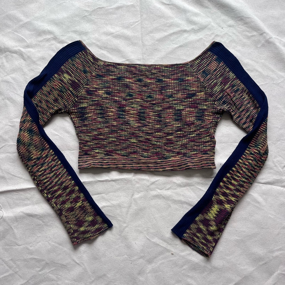 Urban Outfitters Multicolor Knit Crop Top